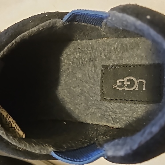 UGG Mens Hanz Blue Suede Slippers Size 10 - Picture 9 of 13